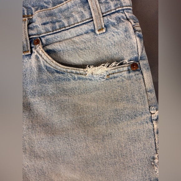 Levi’s Vintage 1980’s Orange Tag Denim Distressed Cutoffs short Short Sz 32 1/2” - Picture 5 of 12